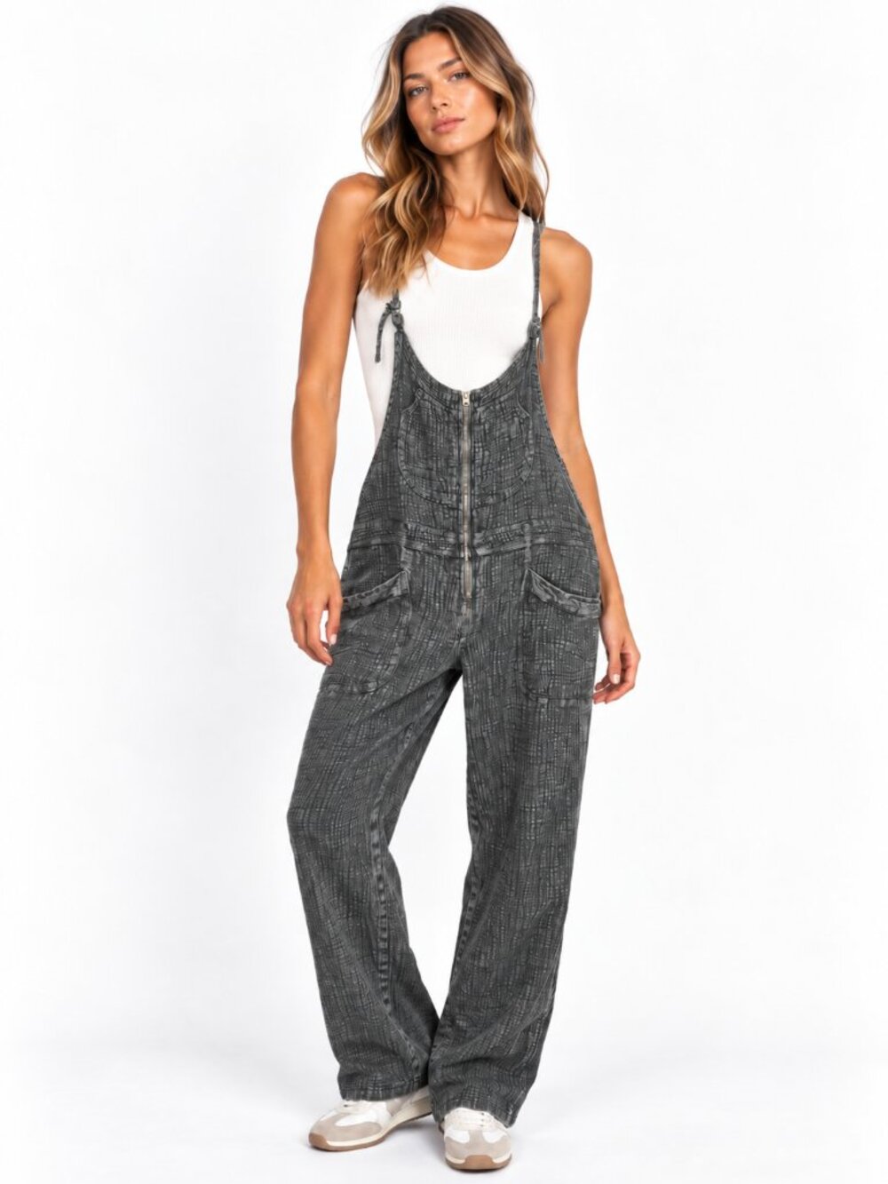 Anthropologie Pilcro Womens Black Overalls 30 Wide Leg Utility Boho Loose Fit